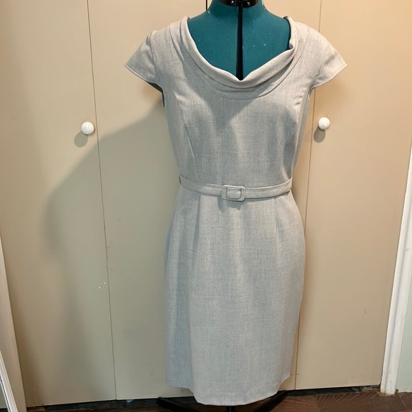 CALVIN KLEIN size 8 light grey dress - Picture 1 of 9